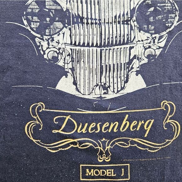 Vintage 1976 Auburn Cord Duesenberg Antique Car Model J Graphic Tee T-Shirt XL - Picture 5 of 15